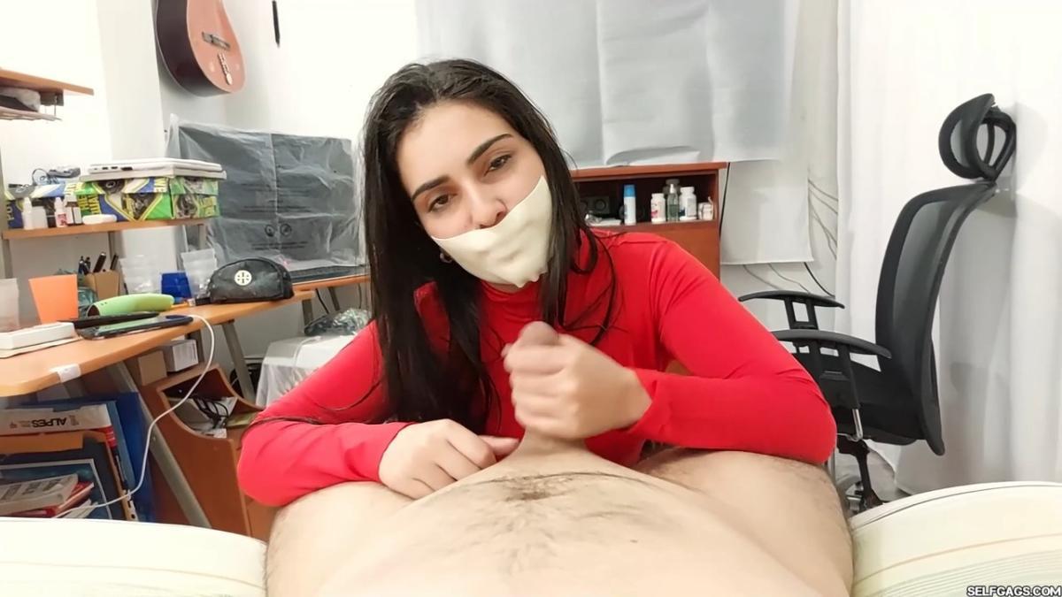 Microfoam-Tape-Gagged-Handjob-By-Superheroine-10