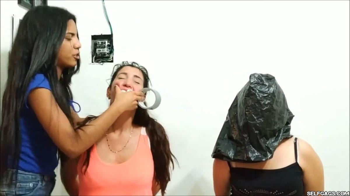 Mother-And-Daughter-Bagged-And-Gagged-23