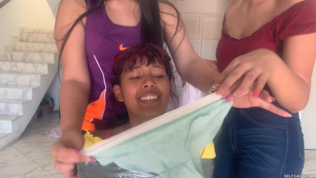 18 year old girl gagged in first time bondage