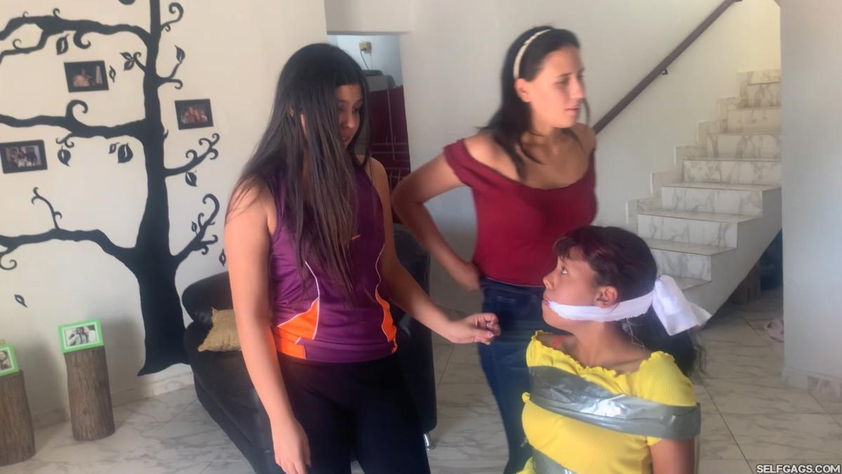 18 year old girl gagged in first time bondage