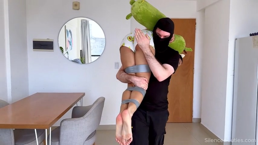 Pizza-Delivery-Bondage-Katha-Bound-Triple-Sock-Gagged-Silenced-Cuties-16