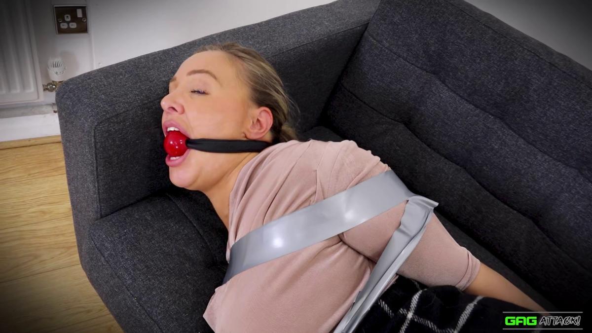 Blonde school teacher Beth Bennett loves being bound and gagged