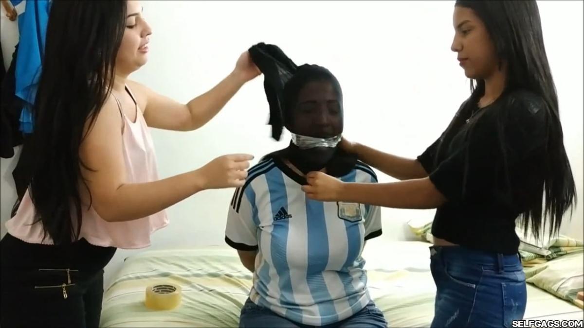 Soccer-Mom-Owned-With-Hogtie-Pantyhose-Bondage-By-Girls-3