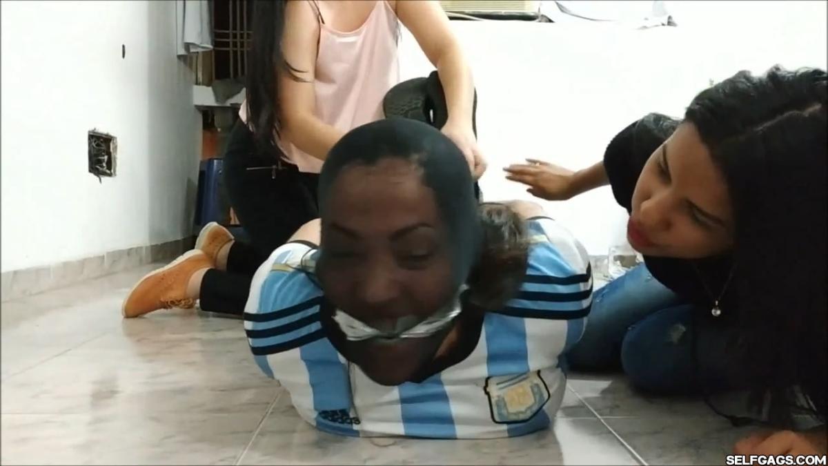 Soccer-Mom-Owned-With-Hogtie-Pantyhose-Bondage-By-Girls-3