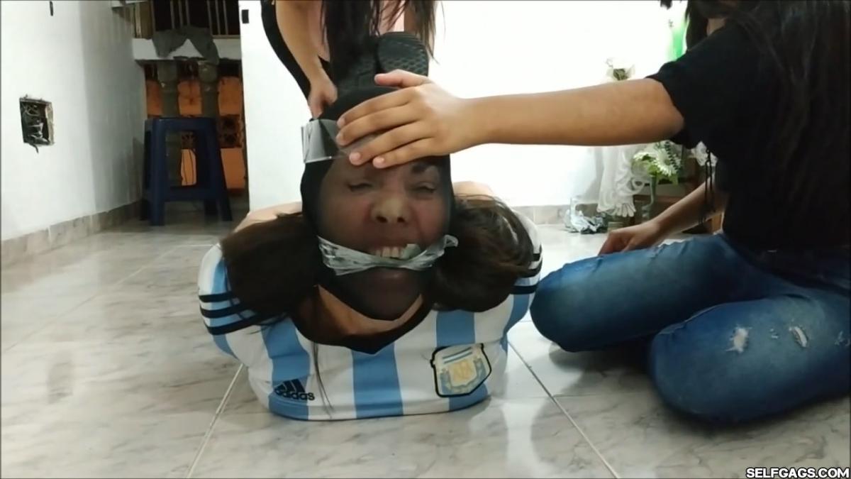 Soccer-Mom-Owned-With-Hogtie-Pantyhose-Bondage-By-Girls-3