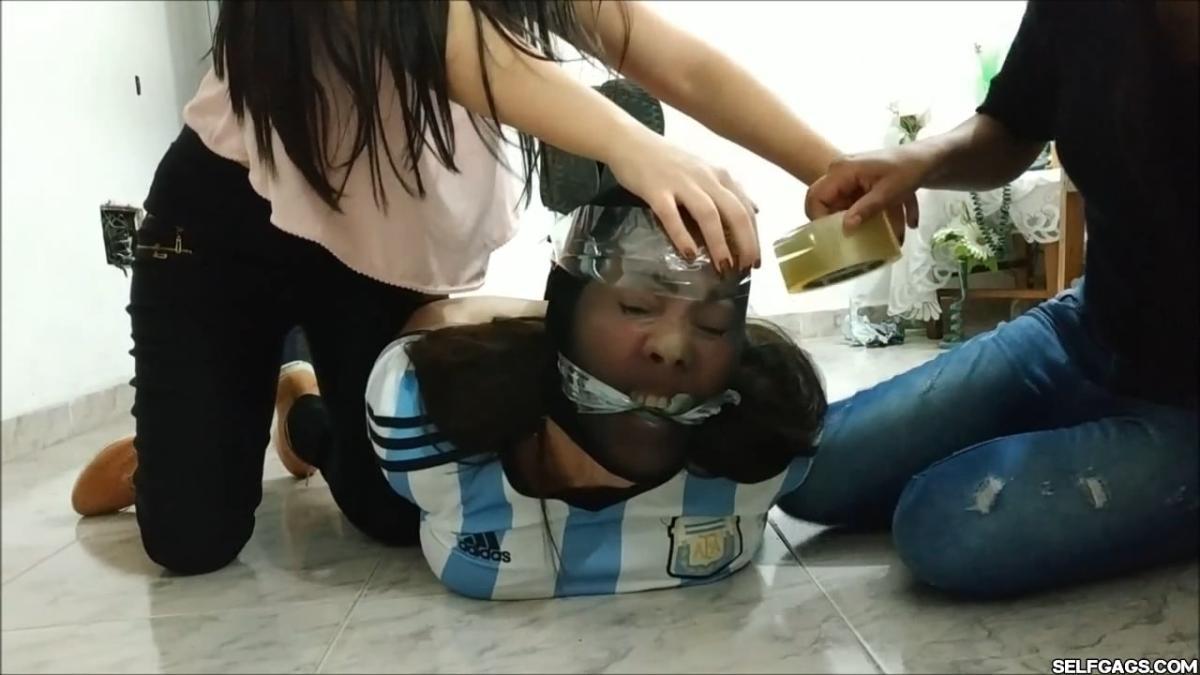 Soccer-Mom-Owned-With-Hogtie-Pantyhose-Bondage-By-Girls-3