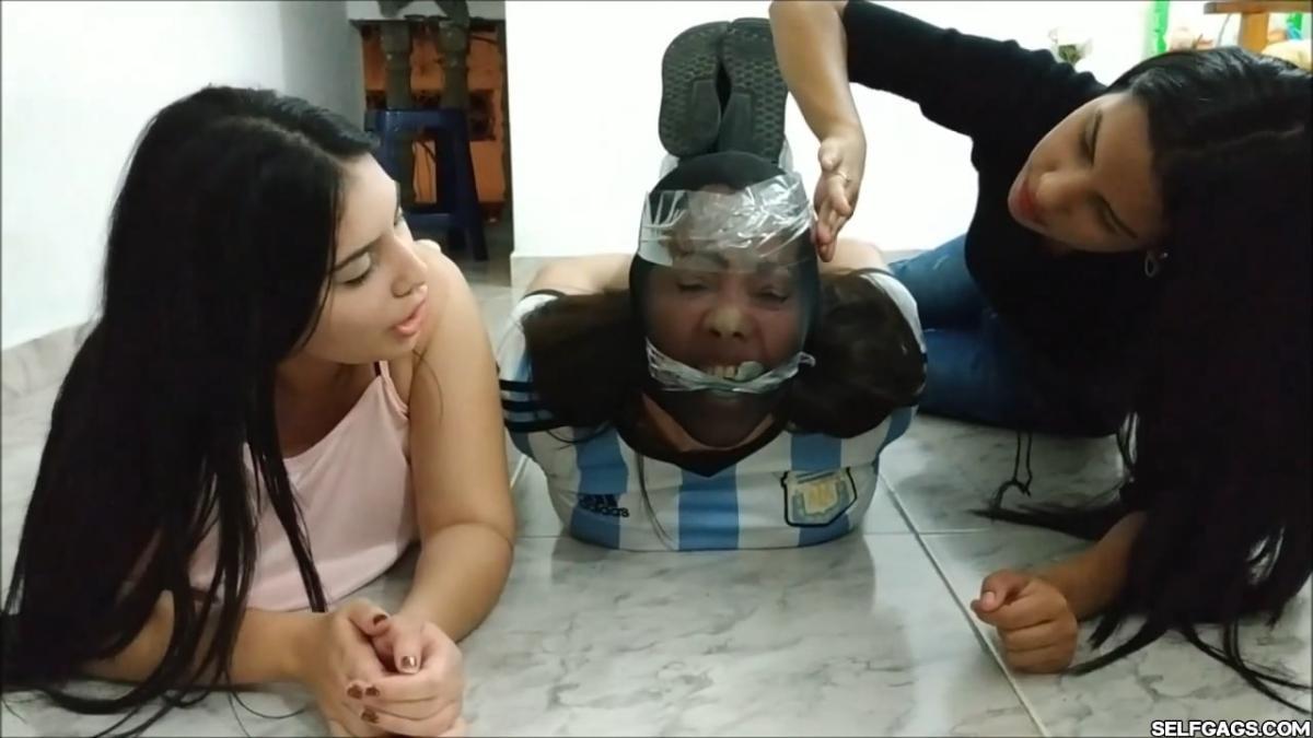 Soccer-Mom-Owned-With-Hogtie-Pantyhose-Bondage-By-Girls-3