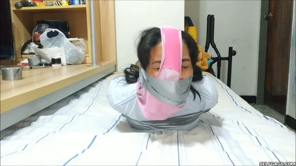 Tape-Bound-Girl-Hooded-With-Dirty-Panties-19
