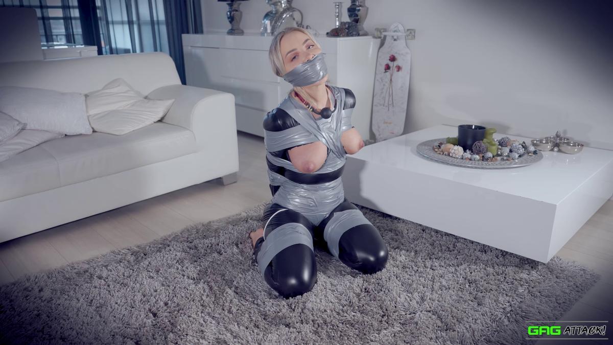 Topless-Blonde-Frogtied-And-Heavily-Gagged-19