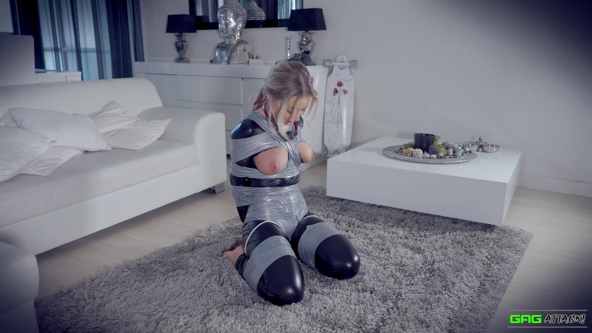 Topless-Blonde-Frogtied-And-Heavily-Gagged-3