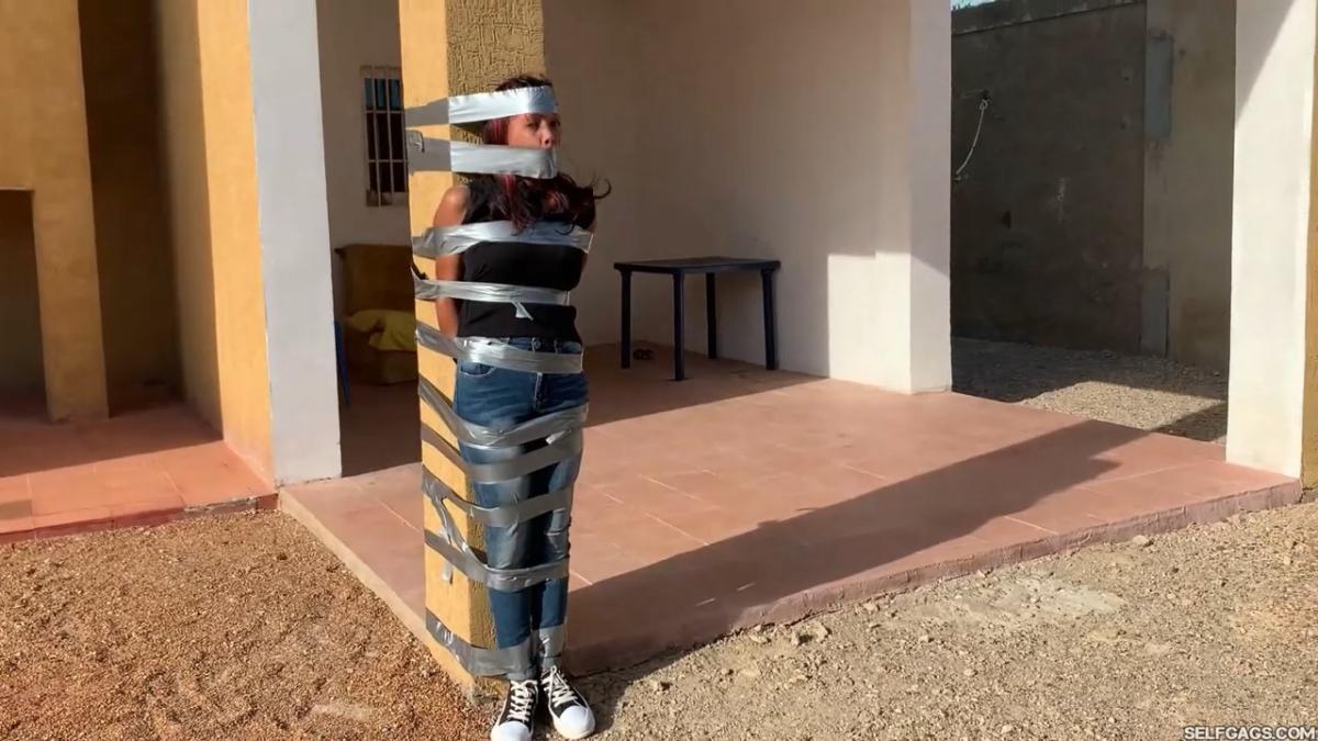 18-year-old girl tied up and gagged by government women