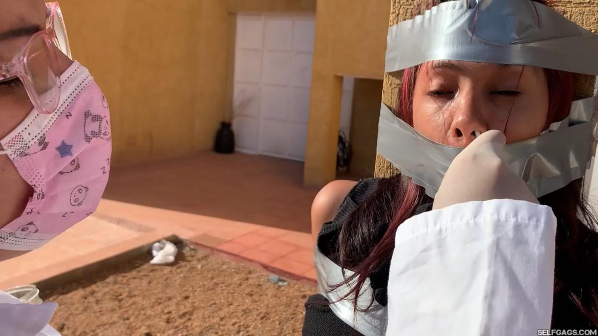 18-year-old girl tied up and gagged by government women