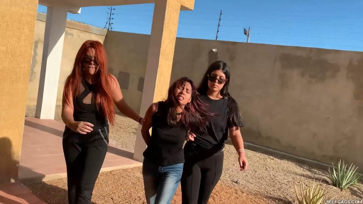 18-year-old girl tied up and gagged by government women
