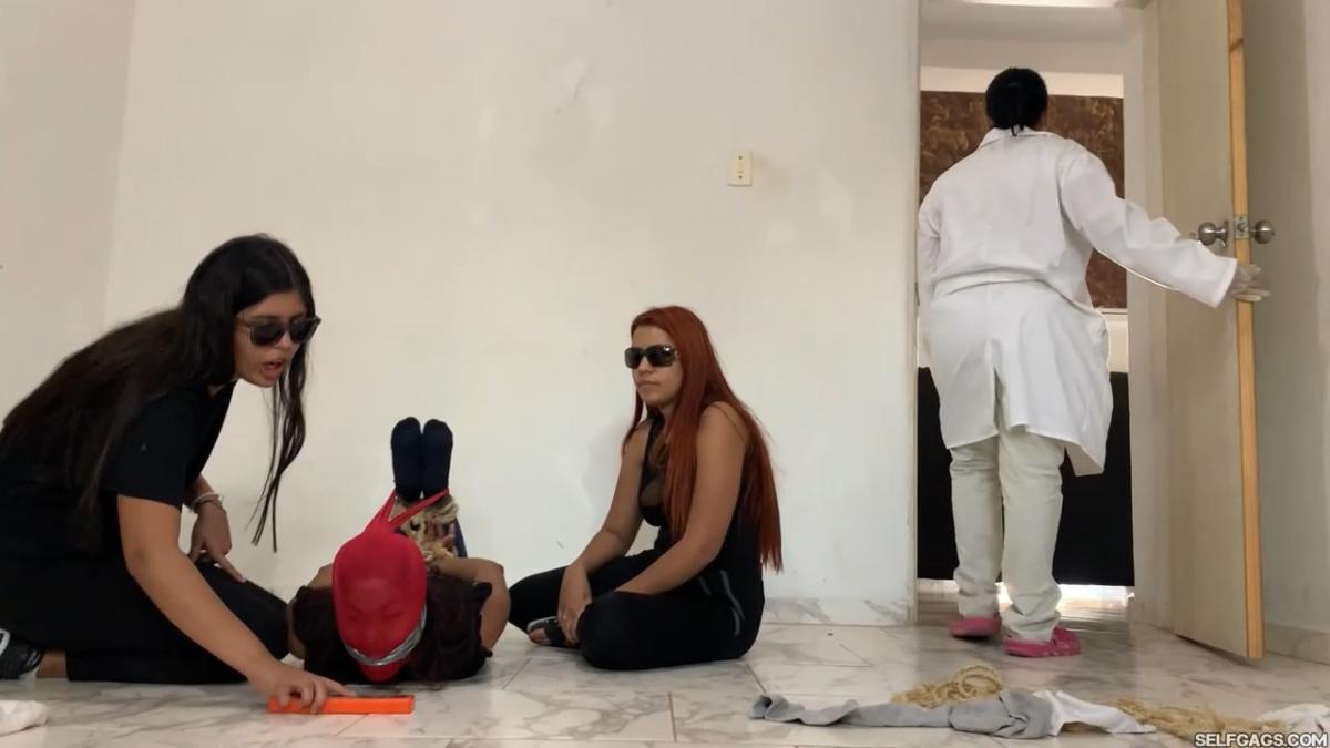 18-year-old girl tied up and gagged by government women