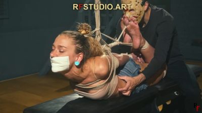 John finishing the rope check as Hayley's eyes soften