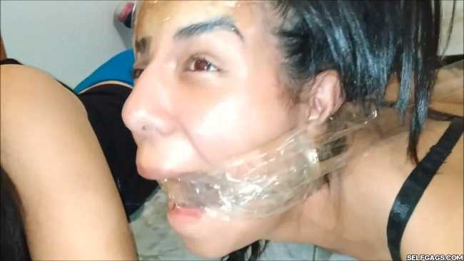 Cleave Gagged Girl Hogtied And Crying