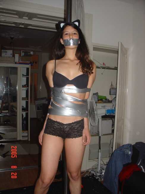 Gagged-girlfriend-duct-taped-to-pole