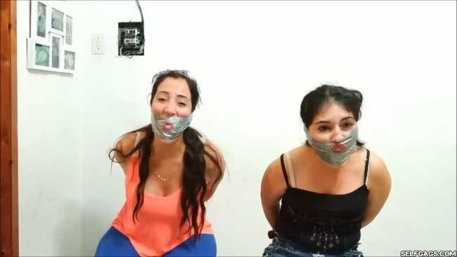 Mother-And-Daughter-Bagged-And-Gagged-32